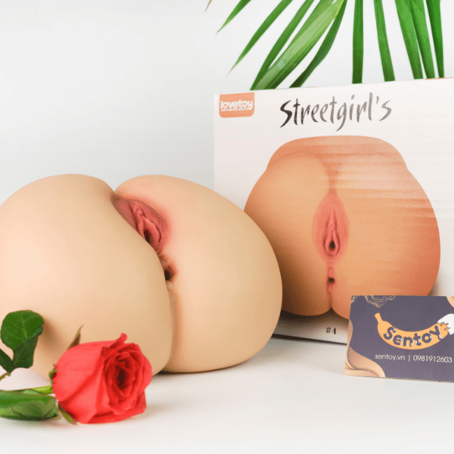Âm đạo giả mông Lovetoy Streetgirl's với 2 lỗ âm đạo hậu môn (2)