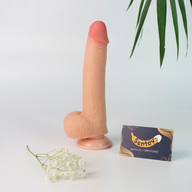 Dương vật giả Lovetoy Sliding 9 inch gắn tường siêu mềm (2)