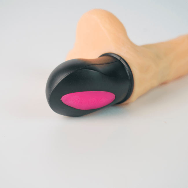 Dương vật giả XinLV Flexible rung xoay thụt tỏa nhiệt (2)