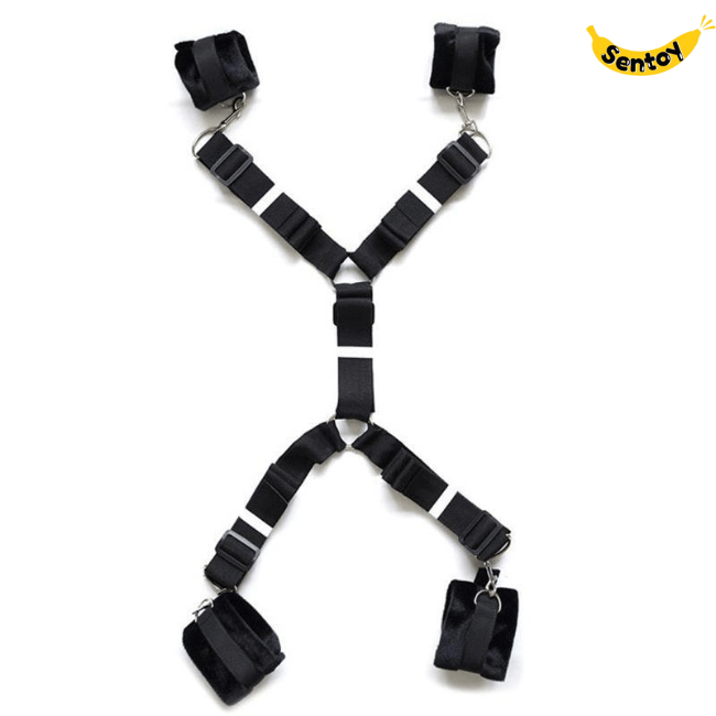 Bộ trói tay chân Bondage co dãn tốt chất liệu mềm mịn (7)
