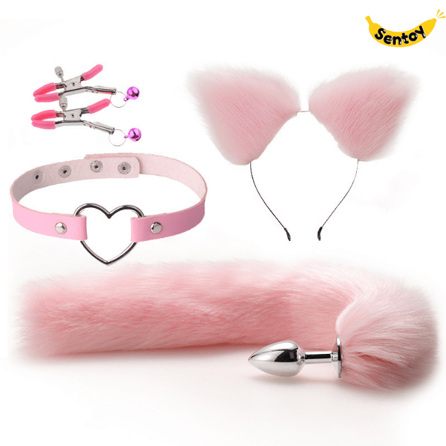 Đồ chơi BDSM sexy Cosplay đuôi cáo 4 phụ kiện quyến rũ (14)