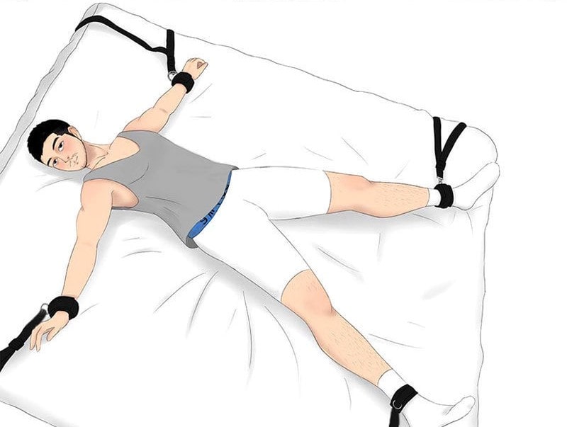 Đồ chơi Trói tay chân Bondage đa dạng nhiều tư thế khác nhau (3)