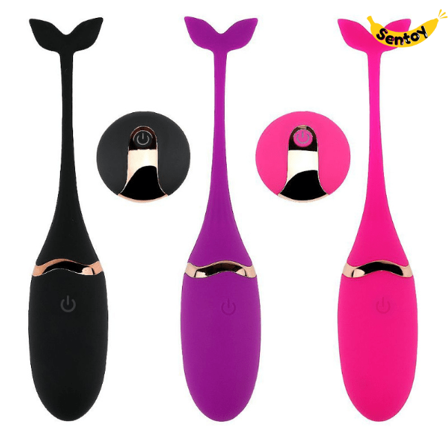 Trứng rung tình yêu Cá heo rung 10 chế độ không dây (3)