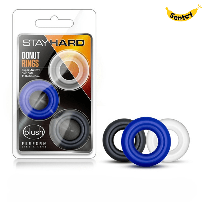 Vòng đeo Stay hard Donus Ring chống xuất tinh sớm 3 vòng (8)