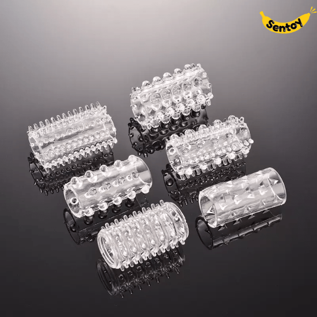 Bao cao su gai mềm Stretchy Penis Sleeve Set 6 mẫu (1)