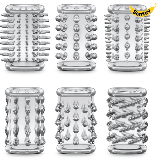 Bao cao su gai mềm Stretchy Penis Sleeve Set 6 mẫu (3)