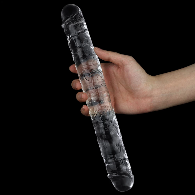 Dương vật Lovetoy Flawless Clear Double hai đầu trong suốt (6)