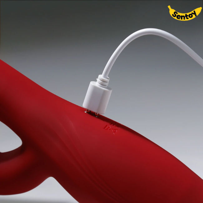 Sextoy hai đầu rung kích thích điểm G liếm âm vật (3)