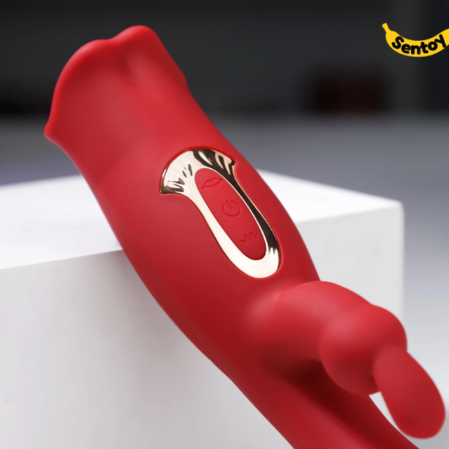 Sextoy hai đầu rung kích thích điểm G liếm âm vật (4)