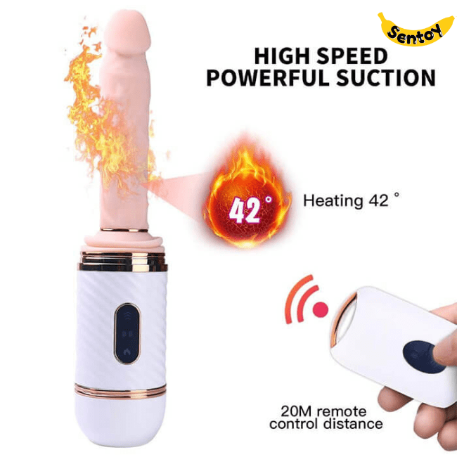 Dương vật giả Cyclone Fire rung thụt dính tường tỏa nhiệt (4)-min