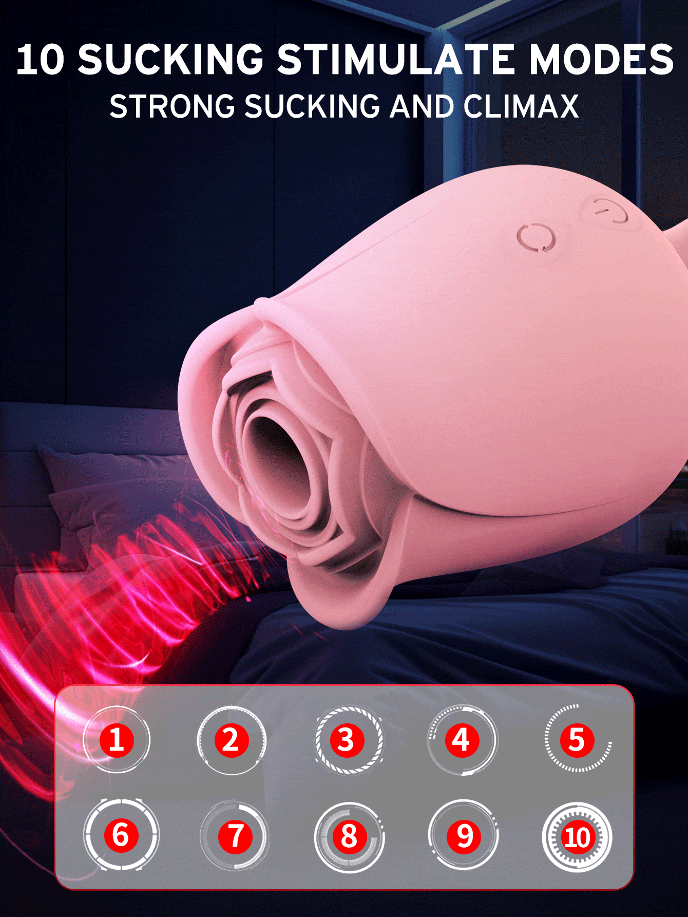 Trứng rung tình yêu hoa hồng 2 đầu (1)